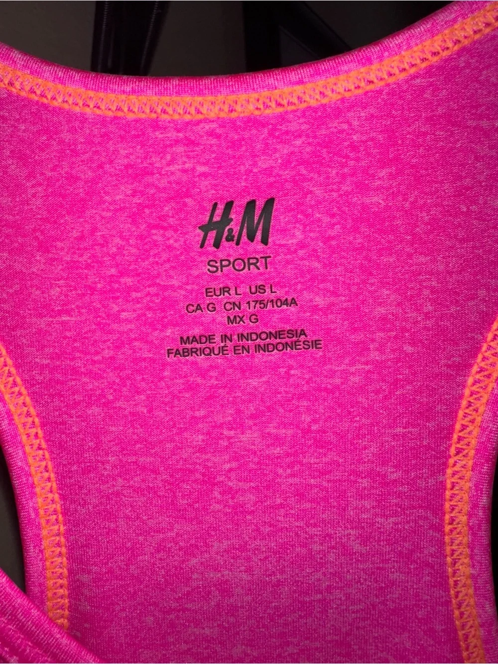 H&M Neon Pink Racerback Tank Top - Picture 2 of 4